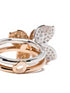 18K rose and white gold Petit Garden Libellule diamond ring